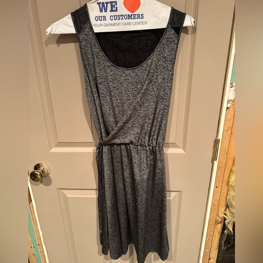 Athleta Charcoal faux wrap Dress